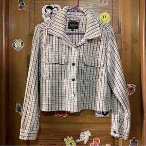 Pink, White, & Black STOOSH Tweed Jacket / Buisness Casual Attire